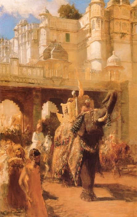 A Royal Procession. Edwin Lord Weeks