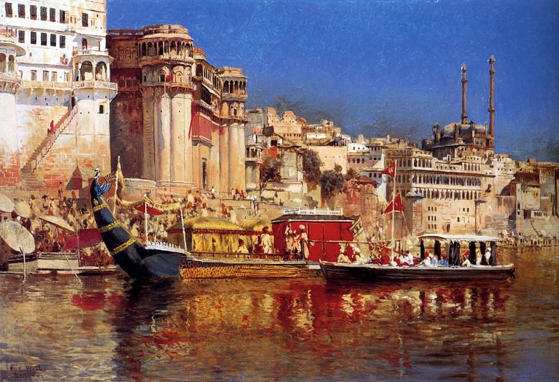 Weeks Edwin The Barge Of The Maharaja Of Benares. Edwin Lord Weeks