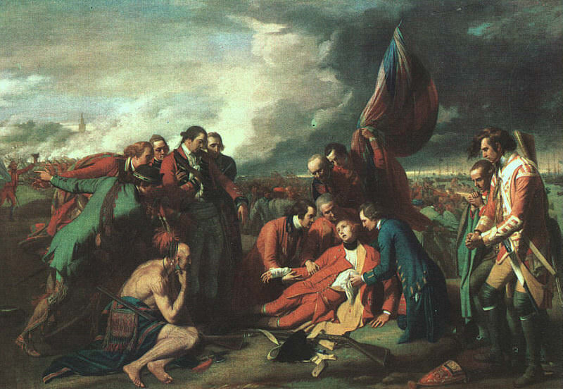The Death of General Wolfe. Benjamin West