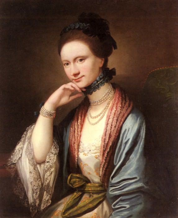 Portrait Of Ann Barbara Hill Medlycott. Benjamin West