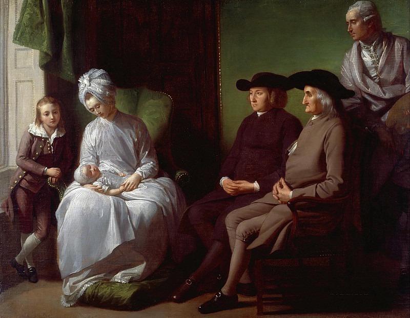 The Artist and His Family. Benjamin West