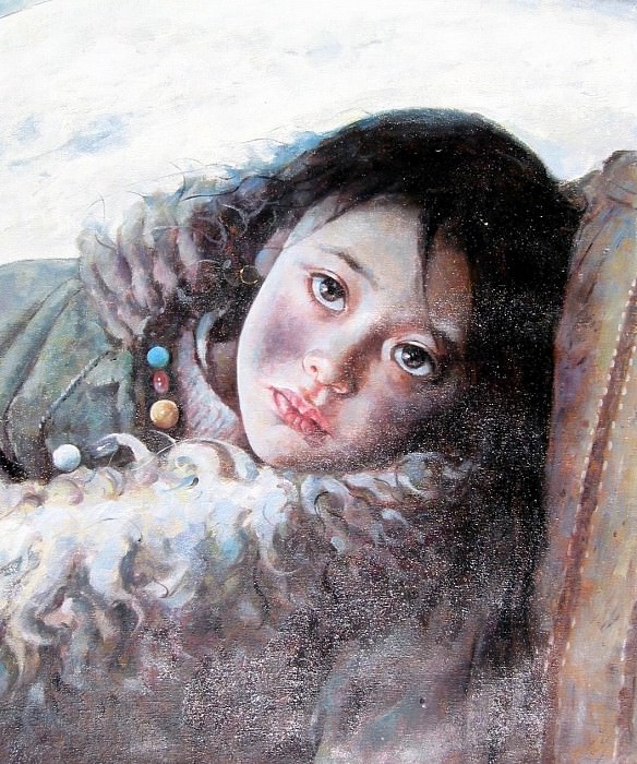 Aio Xun Original Oil Painting SILENT TUNDRA portrait03. Aio Xun