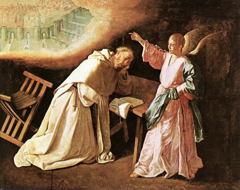 The Vision of St Peter of Nolasco WGA. Франсиско де Сурбаран