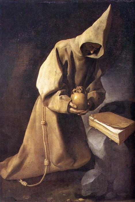 Meditation of St Francis WGA. Francisco De Zurbaran