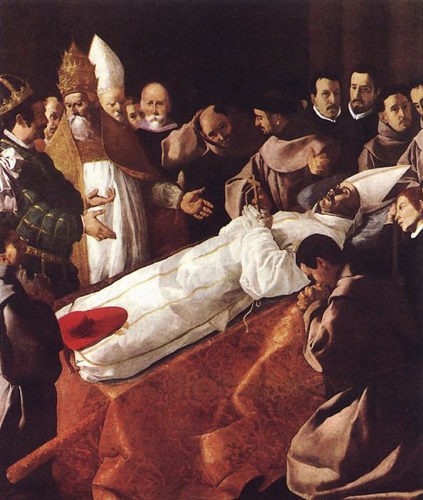 The Lying in State of St Bonaventura WGA. Francisco De Zurbaran
