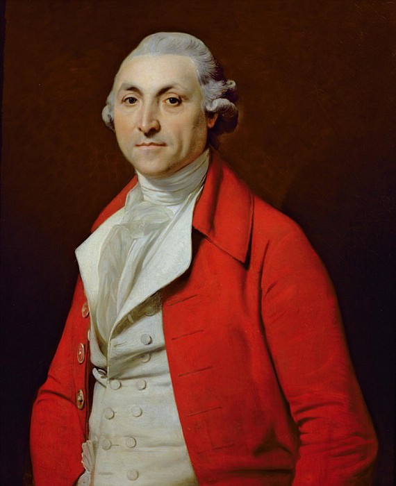 Charles Dumergue, c.1739-1814 dentist to the Royal Family. Johann Zoffany