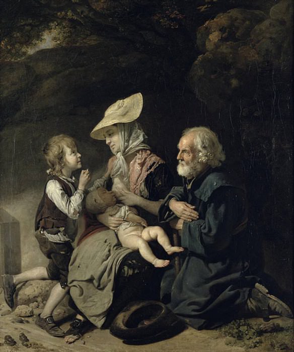 Beggars on the Road to Stanmore. Johann Zoffany