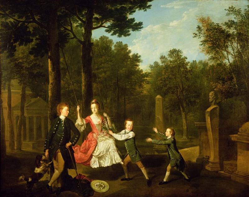 The children of the 4th Duke of Devonshire. Johann Zoffany