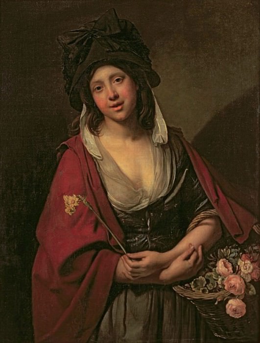 The Flower Girl. Johann Zoffany