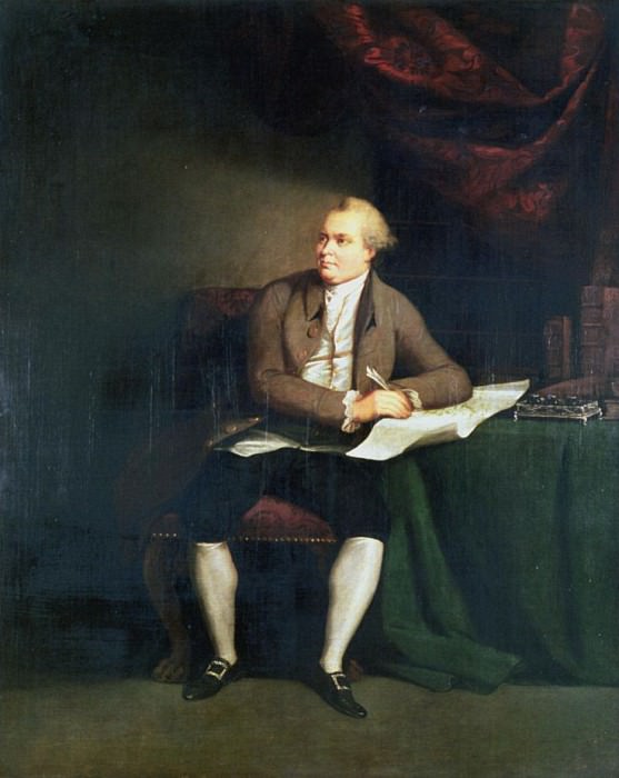 Daniel Carl Solander, Swedish Botanist, accompanied Sir Joseph Banks on Captain Cooks First Voyage. Johann Zoffany