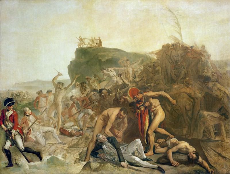 The Death of Captain James Cook 14th February 1779. Johann Zoffany