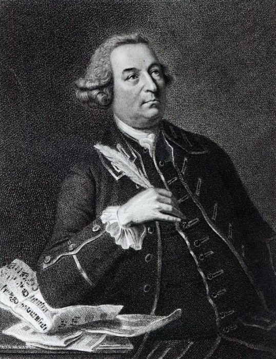 Portrait of John Christopher Smith (1712-95), musician and amanuensis of Handel. Johann Zoffany