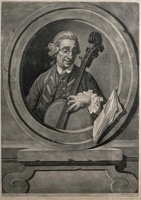 Portrait of a musician, possibly Franz Joseph Haydn (1732-1809). Johann Zoffany