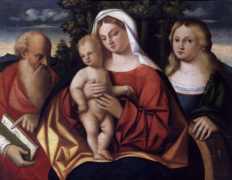 Madonna and Child between Saints Jerome and Catherine. Betino Zanchi