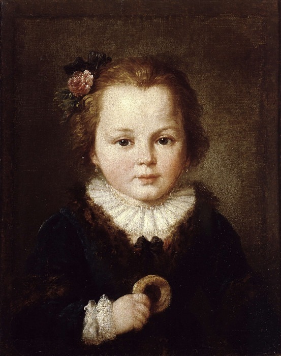 Portrait of Margherita Tassi as a child. Francesco Zuccarelli