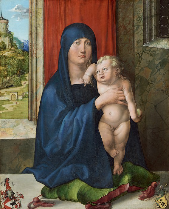 Albrecht Durer - Madonna and Child. National Gallery of Art (Washington) (obverse)