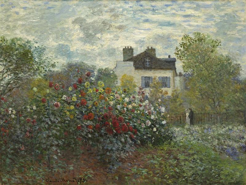 Claude Monet - The Artist’s Garden in Argenteuil (A Corner of the Garden with Dahlias). National Gallery of Art (Washington)