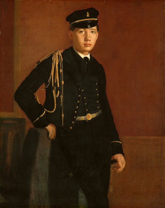 Edgar Degas - Achille De Gas in the Uniform of a Cadet. National Gallery of Art (Washington)