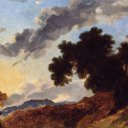 Жан Оноре Фрагонар – Горный пейзаж на закате, Национальная галерея искусств (Вашингтон)