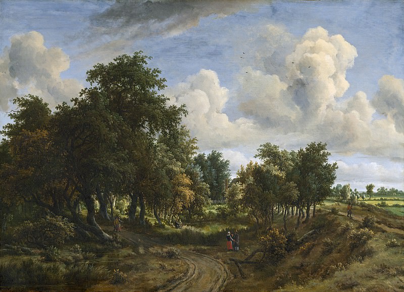 Meindert Hobbema - A Wooded Landscape. National Gallery of Art (Washington)