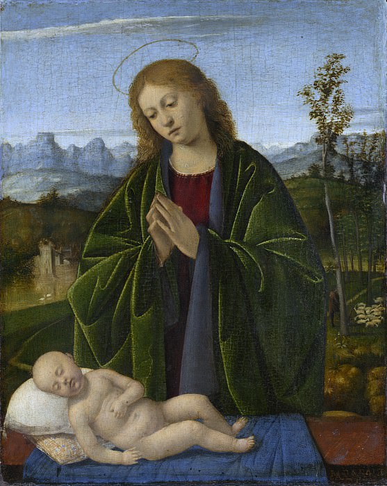 Marco Basaiti - Madonna Adoring the Child. National Gallery of Art (Washington)