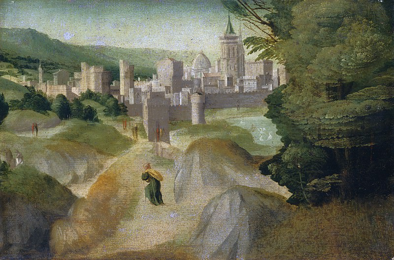 Giovanni Larciani (Master of the Kress Landscapes) - Scenes from a Legend. National Gallery of Art (Washington)