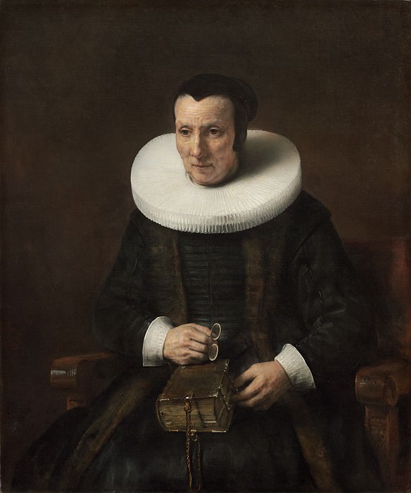 Старушка с книгой (и мастерская). Рембрандт Харменс ван Рейн