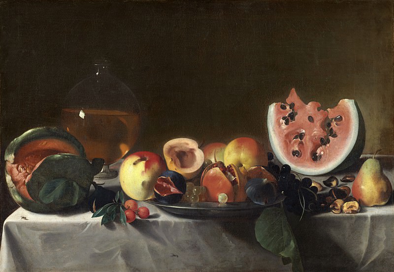 Pensionante del Saraceni - Still Life with Fruit and Carafe. National Gallery of Art (Washington)