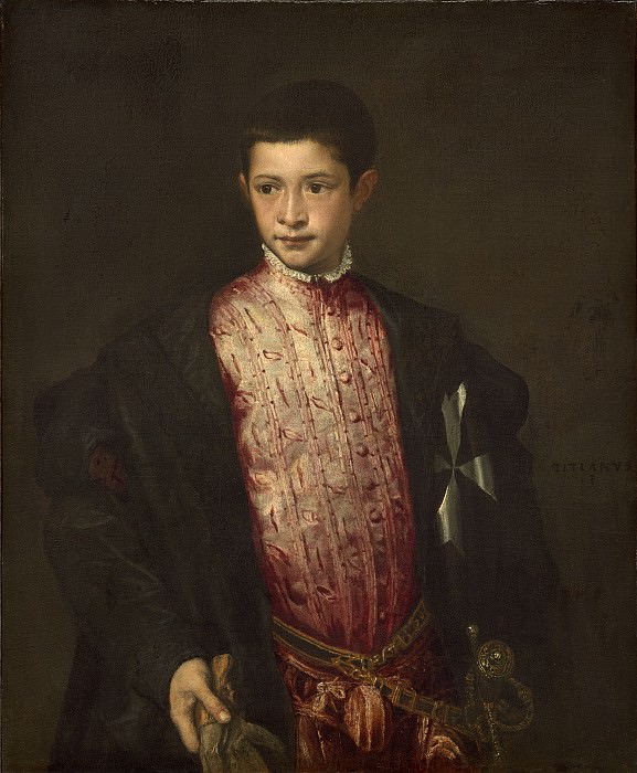 Ranuccio Farnese. Titian (Tiziano Vecellio)