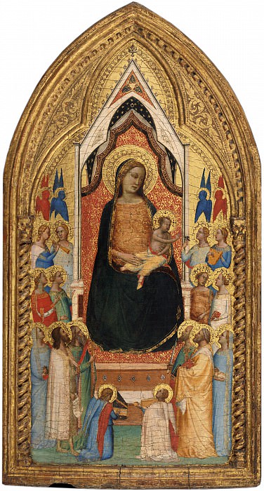 Bernardo Daddi - Madonna and Child with Saints and Angels. National Gallery of Art (Washington)