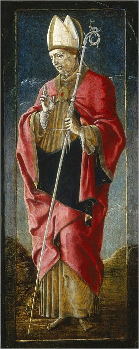 Тура, Козимо - Благовещение со святым Франциском и святым Людовиком Тулузским. Национальная галерея искусств (Вашингтон) (правая панель)