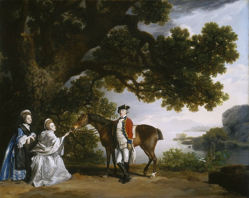 George Stubbs - Captain Samuel Sharpe Pocklington with His Wife, Pleasance, and possibly His Sister, Frances. National Gallery of Art (Washington)
