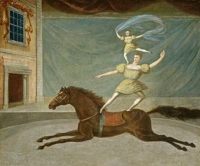 Американский художник 19 века - Конные акробаты. Национальная галерея искусств (Вашингтон)