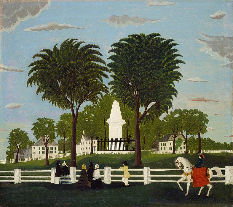 Американский художник 19 века - Памятник битве под Лексингтоном. Национальная галерея искусств (Вашингтон)