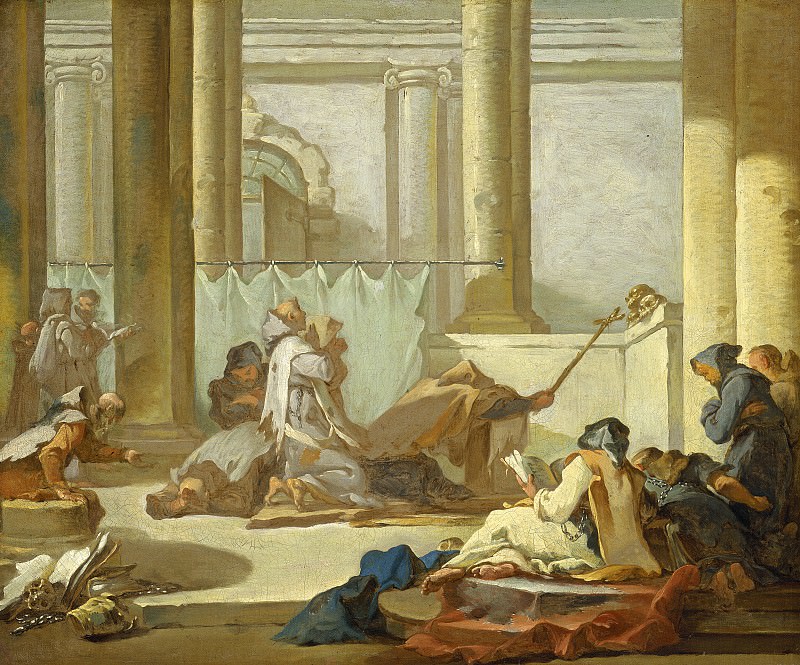 Дандре-Бардон, Мишель-Франсуа - Поклонение Черепам. Национальная галерея искусств (Вашингтон)