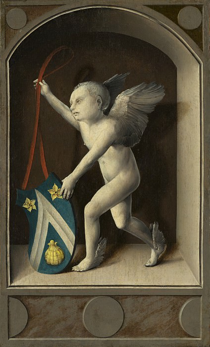 Bernard van Orley - Putto with Arms of Jacques Coene. National Gallery of Art (Washington) (reverse)