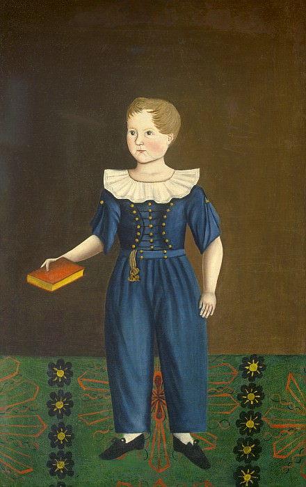 Американский художник 19 века - Мальчик в голубом. Национальная галерея искусств (Вашингтон)