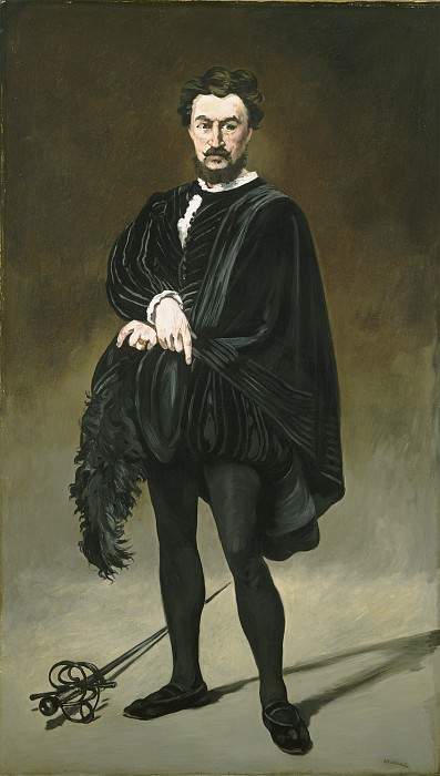 Edouard Manet - The Tragic Actor (Rouviere as Hamlet). National Gallery of Art (Washington)