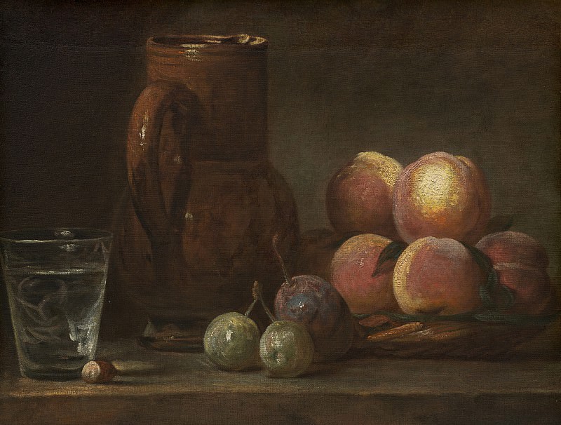 Jean Simeon Chardin - Fruit, Jug, and a Glass. National Gallery of Art (Washington)