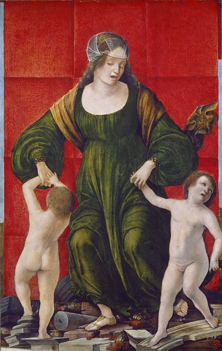 Ercole de’ Roberti - The Wife of Hasdrubal and Her Children. National Gallery of Art (Washington)
