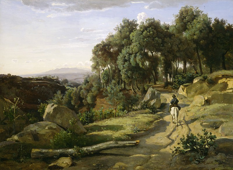 Jean-Baptiste-Camille Corot - A View near Volterra. National Gallery of Art (Washington)