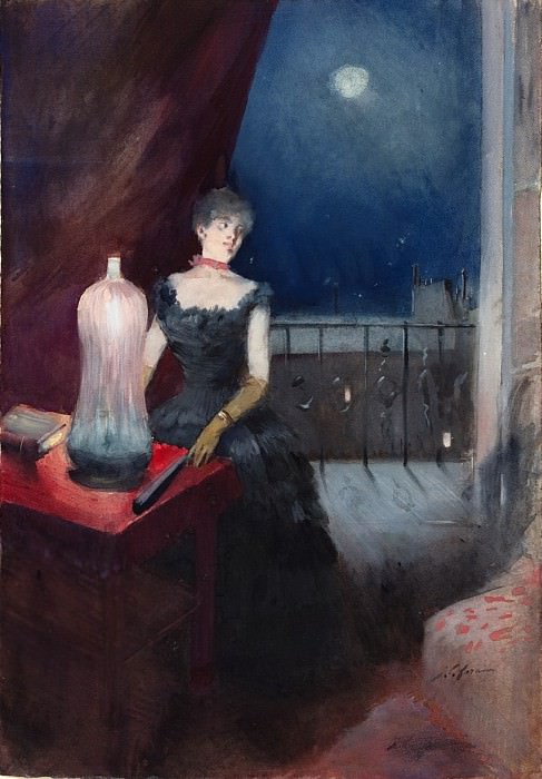 Форен, Жан-Луи - Женщина с веером. Национальная галерея искусств (Вашингтон)