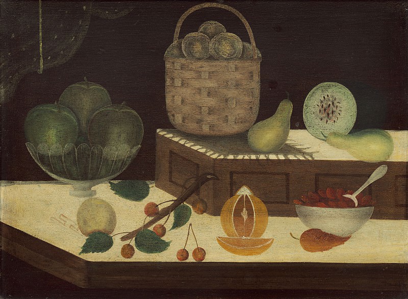 Американский художник 19 века - Натюрморт с фруктами. Национальная галерея искусств (Вашингтон)