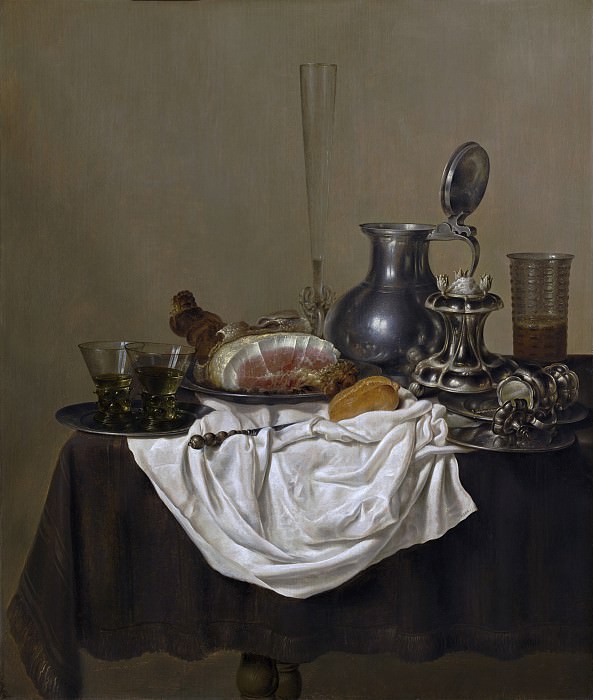 Gerrit Willemsz Heda - Still Life with Ham. National Gallery of Art (Washington)