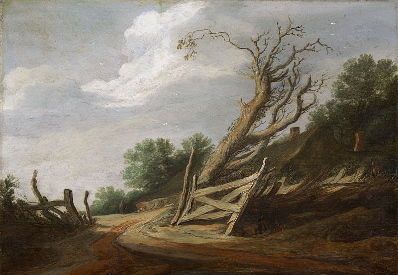 Pieter de Molijn - Landscape with Open Gate. National Gallery of Art (Washington)