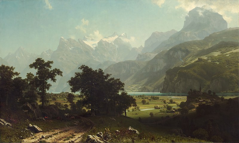 Albert Bierstadt - Lake Lucerne. National Gallery of Art (Washington)
