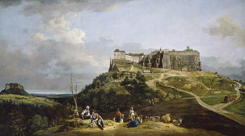 Bernardo Bellotto - The Fortress of Konigstein. National Gallery of Art (Washington)