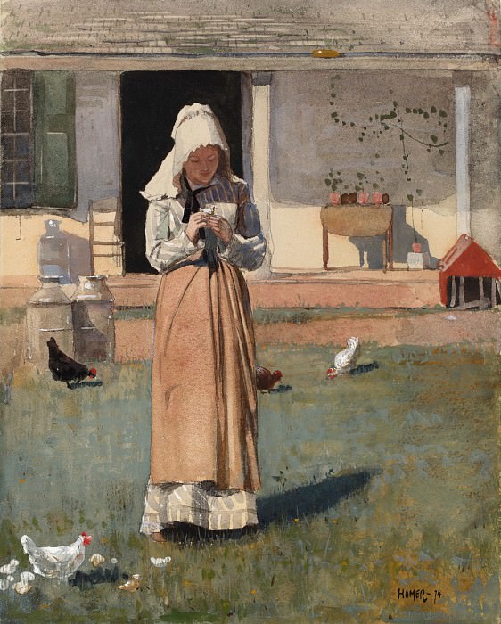 Winslow Homer - The Sick Chicken. National Gallery of Art (Washington)