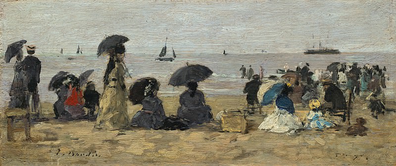Eugene Boudin - The Beach. National Gallery of Art (Washington)