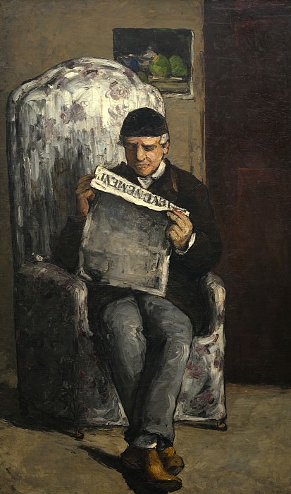 Paul Cezanne - The Artist’s Father, Reading «L’Evenement». National Gallery of Art (Washington)
